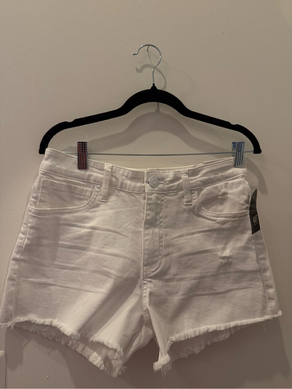 Women’s White Denim Cutoff Shorts - Classic Casual